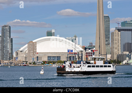 Toronto-Ansicht der Harbourfront, Rogers Centre, Hochhäuser Stockfoto