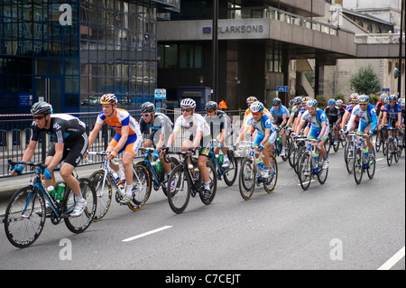 Tour durch Großbritannien Stufe 8 b Mark Cavendish Finale London 18. September 2011 Stockfoto