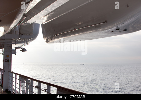 Am frühen Morgen. Eintritt in das Mittelmeer an der Straße von Gibraltar vom Atlantischen Ozean Stockfoto