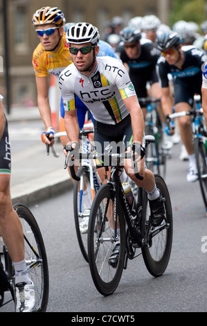 Mark Cavendish (GBR) von HTC Highroad Rennen in Stufe 8 der 2011 Tour of Britain Stockfoto