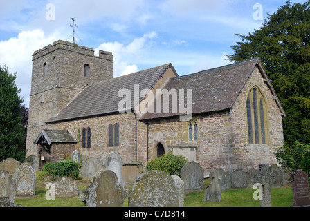 St John the Baptist Church in Stokesay Castle, Shropshire, England Stockfoto