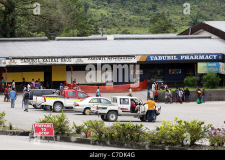 Einkaufszentrum in Tabubil, Kupfer Mine Stadt in den westlichen Provinz Papua Neu Stockfoto