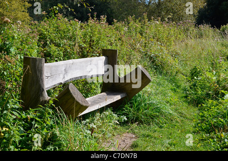 Winnal Mauren Naturschutzgebiet entlang der Flussaue der Fluss Itchen im Nord-Osten von Winchester, Hampshire, England Stockfoto