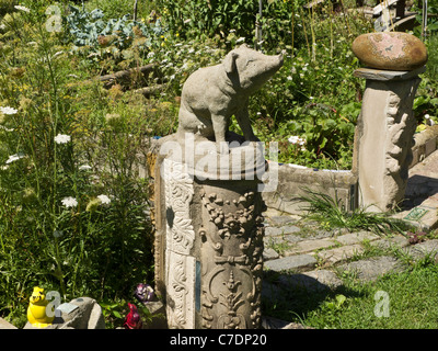 Garten Statuen im Bellevue Nüchternheit Garten, NYU Medical Center, New York Stockfoto