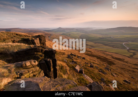 Blick vom glänzenden Tor, Peak District Stockfoto