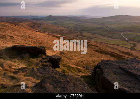 Blick vom glänzenden Tor, Peak District Stockfoto