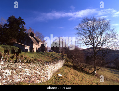 St Issui Kirche Partrishow Powys Brecon Beacons National Park South Wales UK Stockfoto