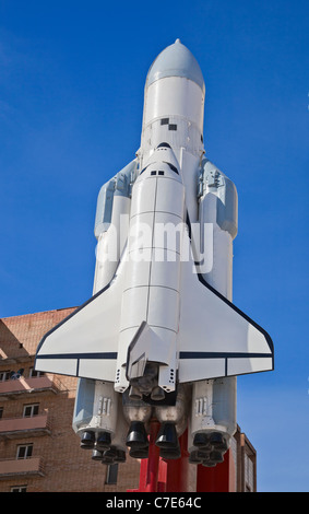 Buran Orbiter die erste und einzige russische bemannte wiederverwendbaren Raumfahrzeuges Stockfoto