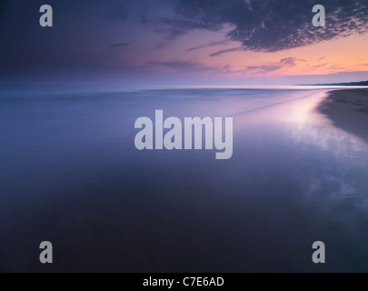 Lake Erie Long Point Beach bei Sonnenuntergang, Ontario, Kanada Stockfoto