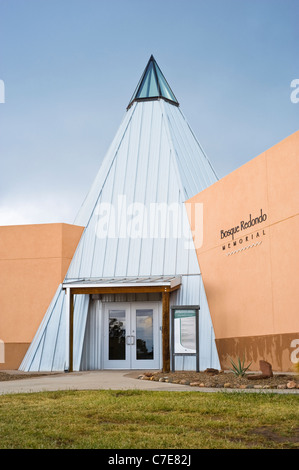 Der Bosque Redondo Gedenkstätte widmet sich der Navajo und der Mescalero-Apachen, die Zwangsumsiedlung in Fort Sumner, NM zu ertragen. Stockfoto