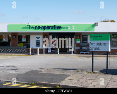 Der Co-Operative-Lebensmittel-Laden in Sandbach Cheshire UK Stockfoto