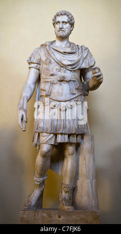 Die Statue der römische Kaiser Antoninus Pius in den Vatikanischen Museen. Stockfoto