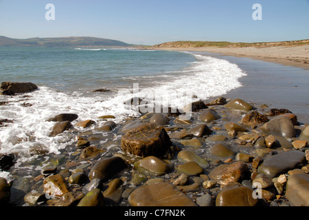 Porth Neigwl Strand beliebt zum Surfen in der Nähe von Abersoch auf Llyn Halbinsel, Nord Wales UK Stockfoto