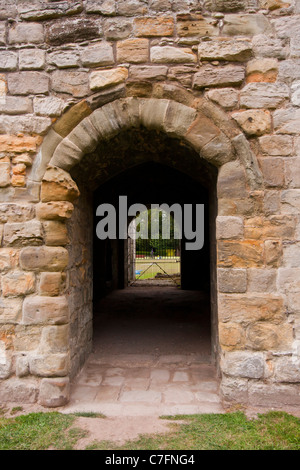 Ruinen der Zisterzienserabtei bei Buildwas in Shropshire Stockfoto