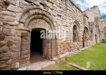 Ruinen der Zisterzienserabtei bei Buildwas in Shropshire Stockfoto
