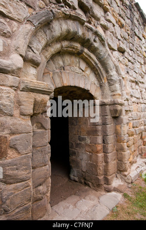 Ruinen der Zisterzienserabtei bei Buildwas in Shropshire Stockfoto