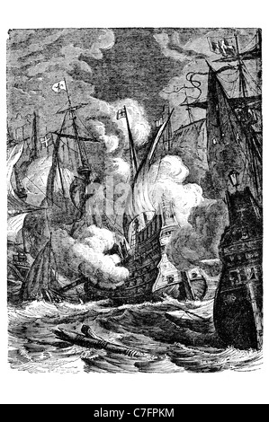 Spanische Armada große am meisten Glück Navy Invencible Flotte segelte England Befehl Herzog Medina Sidonia 1588 Drake Norris Stockfoto