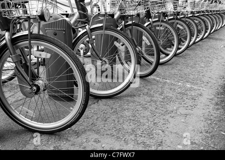 DublinBikes - mieten Sie einen Fahrrad-Hop on Hop off-Dienst - Dublin, Irland Stockfoto