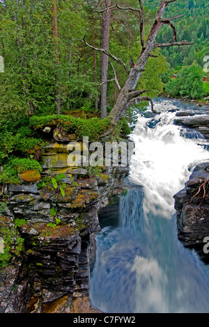 Schlucht Gudbrandsjuvet Valldalen bis Trollstigen auf beliebte Norwegen touristische route Stockfoto