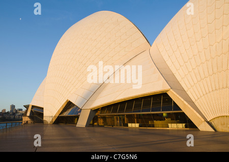 Konzertsaal, Oper West Profil Detail, Sydney, Australien Stockfoto