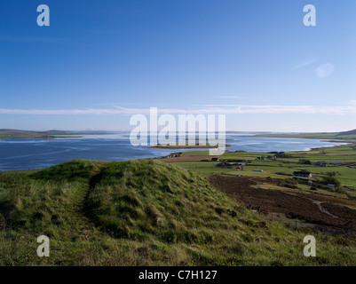 dh Cuween Hill Chambered Cairn BAY OF FIRTH ORKNEY Neolithikum Grabhügel Grabstätte Kammer Schottland Bronzezeit uk Erbe Prähistorischer Friedhof Stockfoto