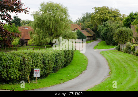 Die HS2 high-Speed Rail Line Routenvorschlag schneidet durch den Chiltern Hills. Kapelle Bauernhof liegt direkt am Weg Stockfoto