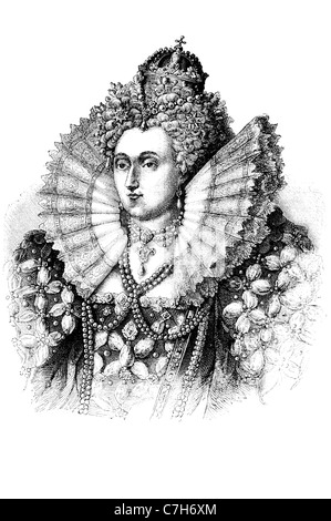 Ich regierenden The Virgin Queen Gloriana gute Bess Monarch Tudor-Dynastie gehörte Henry VIII Prinzessin William n queen Elizabeth Stockfoto