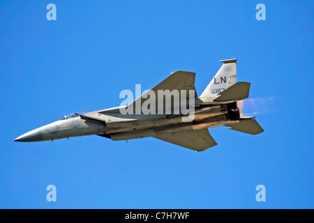 USAF F-15 EAGLE auf dem Display Royal International Air Tattoo Event 16. Juli 2006 in Fairford, Vereinigtes Königreich Stockfoto