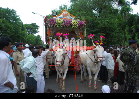 Saint-Dnyshwar-Palkhi-festival Stockfoto