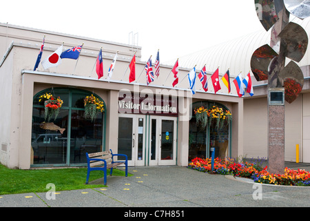 Visitor Information Center, Anchorage, Alaska, Vereinigte Staaten von Amerika Stockfoto