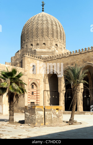 Moschee von Sultan Faraj Ibn Barquq - City of the Dead - Kairo, Ägypten Stockfoto