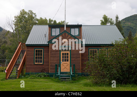 Hoffe Schule 1938-1986, historische Innenstadt von Hope, Alaska, Vereinigte Staaten von Amerika Stockfoto