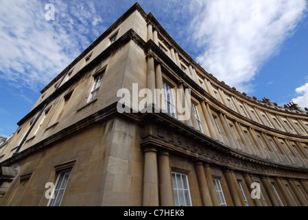 Georgianische Architektur von The Circus, Bath, Somerset, England Stockfoto