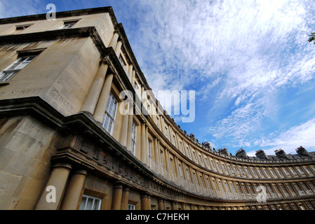 Georgianische Architektur von The Circus, Bath, Somerset, England Stockfoto