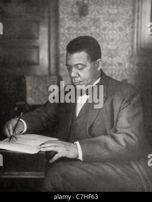 Booker Taliaferro Washington, 1856-1915. Afroamerikanische Bürgerrechtler, Pädagoge, Autor, Redner und Politiker Stockfoto