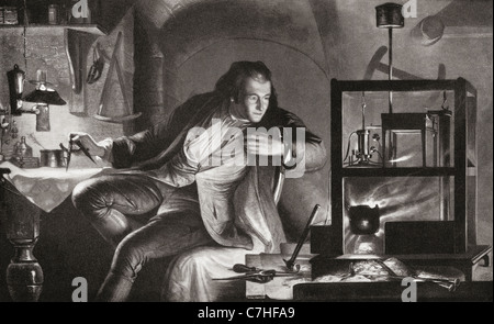 James Watt, 1736 – 1819. Schottischer Erfinder und Maschinenbauer. Aus der Bibby Jahresbericht veröffentlicht 1910. Stockfoto