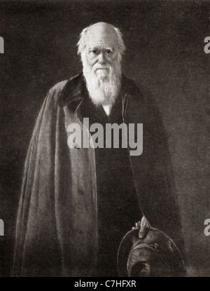 Charles Robert Darwin, 1809-1882. Englische Naturforscher. Aus der Bibby Jahresbericht veröffentlicht 1910. Stockfoto