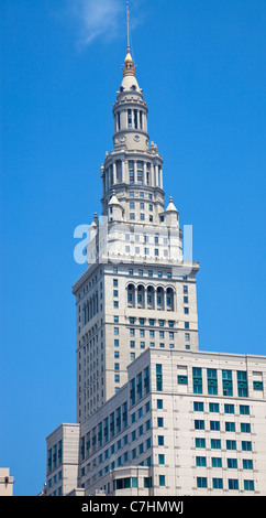 Terminal Tower - historische Gebäude in Cleveland Stockfoto