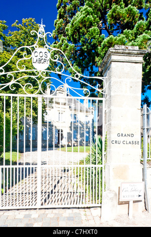 Château Cos, Bordeaux Region, Frankreich Stockfoto