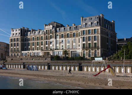 Hotel Royal am Plage de entlang, Dinard, Ille-et-Vilaine, Bretagne, Frankreich Stockfoto