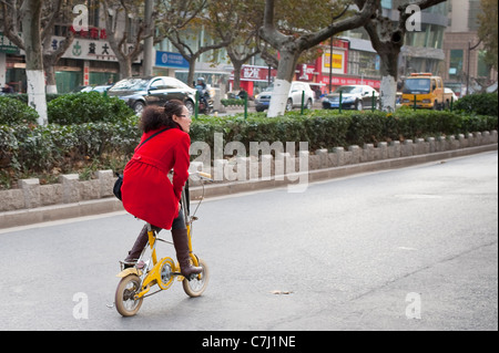 Radfahrer in Nanjing Stockfoto