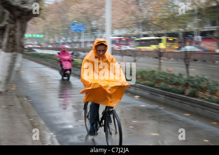 Radfahrer in Nanjing Stockfoto