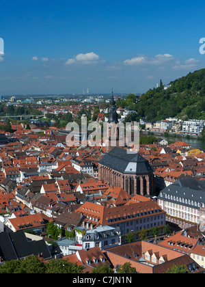 Kirche des Heiligen Geistes oder gotischen Heiliggeistkirche in Stadt Heidelberg in Baden-Württemberg Deutschland Stockfoto