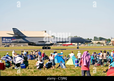 Rockwell b-1 Lancer Überschall-Bomber auf dem Display Royal International Air Tattoo Stockfoto