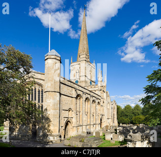 Johannes der Täufer Pfarrkirche in Cotswold Stadt Burford, Oxfordshire, England, Großbritannien Stockfoto