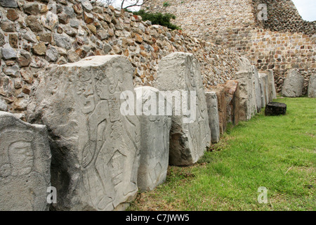 Archäologische Zone von Monte Alban, Oaxaca, Mexiko. Zapoteken Kultur Stockfoto