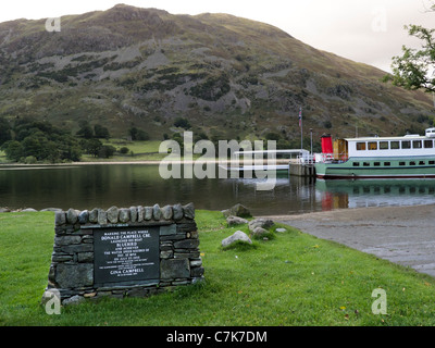 Startplatz für Donalds Bluebird, Glenridding, Ullswater, Lake District, Cumbria Stockfoto