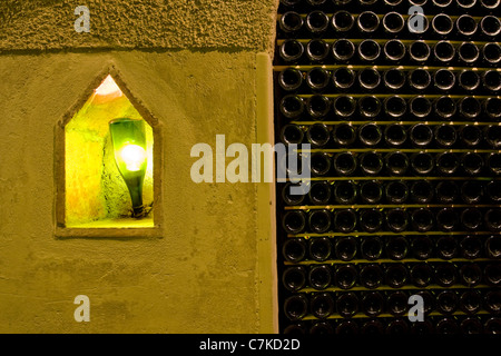 Il Mosnel Keller, Camignone di Passirano, Franciacorta, Lombardei, Italien Stockfoto