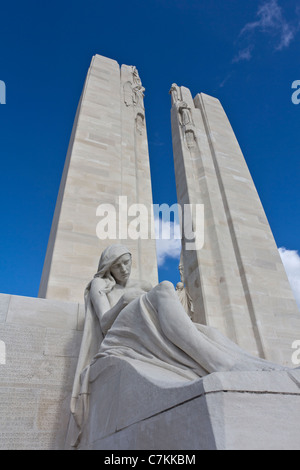 Canadian National Vimy Memorial, Pas-de-Calais, Frankreich Stockfoto