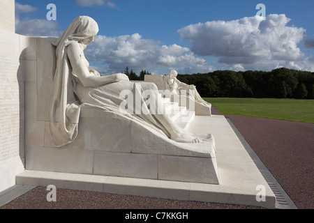 Canadian National Vimy Memorial, Pas-de-Calais, Frankreich Stockfoto